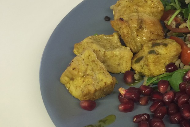 Соте из индейки с рас-эль-ханутом