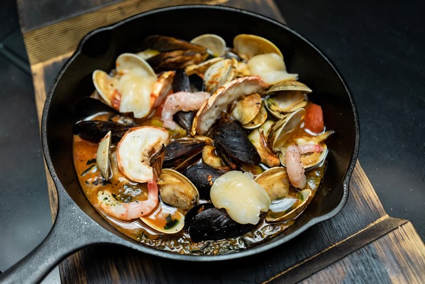 Соте из морепродуктов