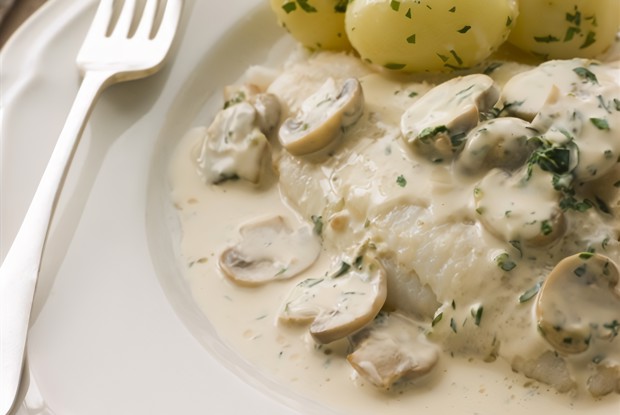 Соус лимонный с грибами и каперсами