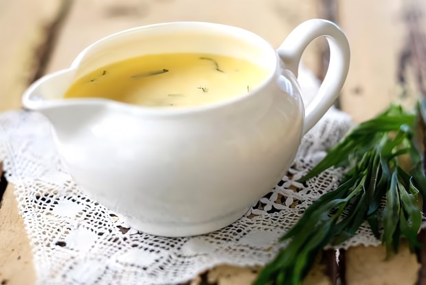 Соус велюте с эстрагоном к белому мясу и рыбе на гриле