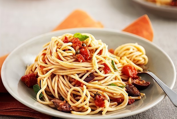 Спагетти с баклажанами с пармезаном