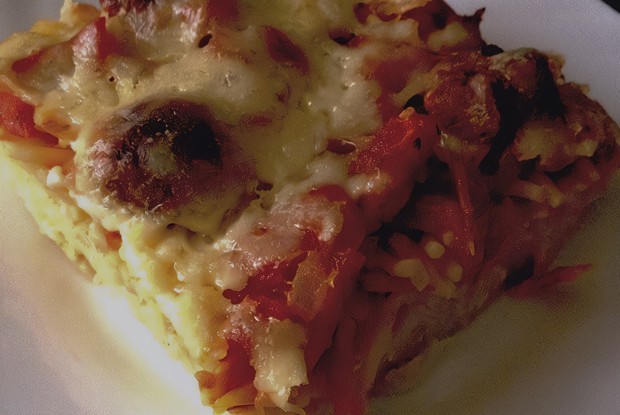 Спагетти с помидорами и сыром в духовке