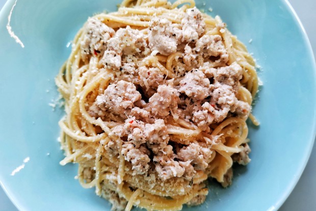 Спагетти с трюфельным соусом