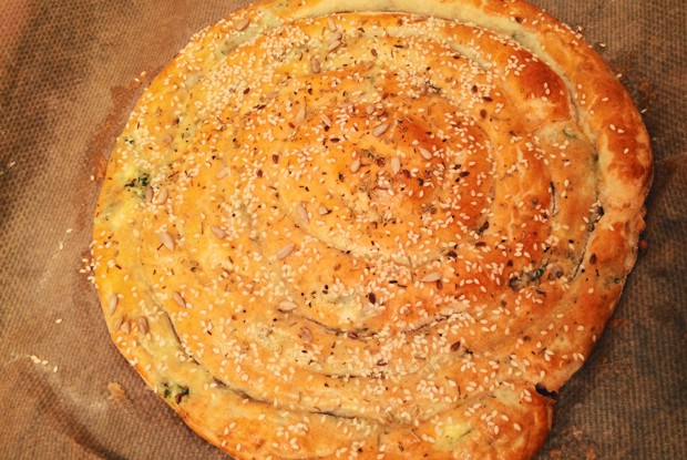 Спанакопита (Пирог с фетой и шпинатом)