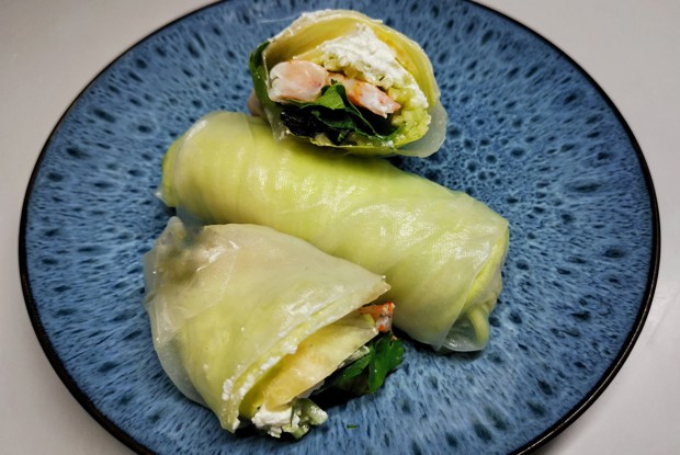 Спринг-роллы с креветками