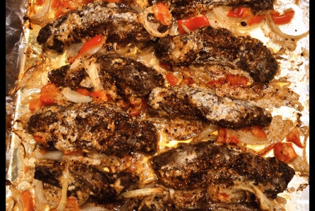 Стрипсы из межреберной мраморной говядины