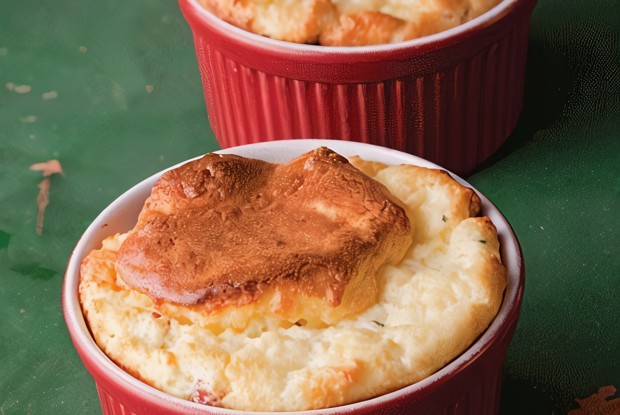 Суфле из сыра с ветчиной