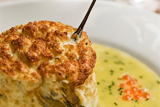 Суфле паровое из судака с маслом