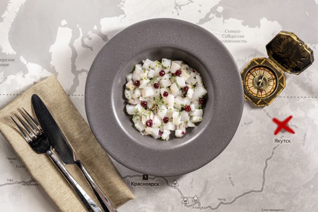 Сугудай из белой рыбы