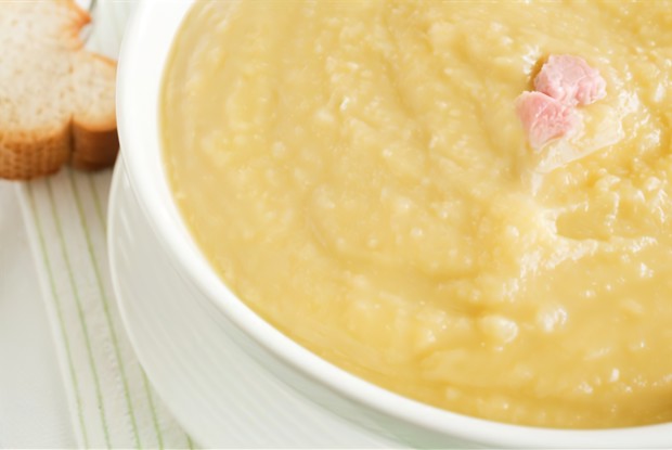 Суп из бобов с панчеттой