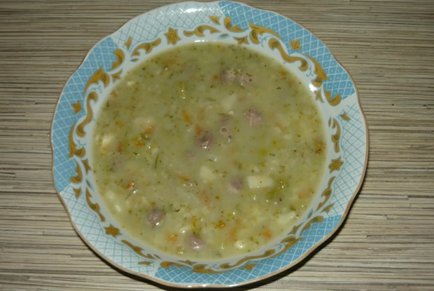 Суп из цветной и брюссельской капусты с сыром