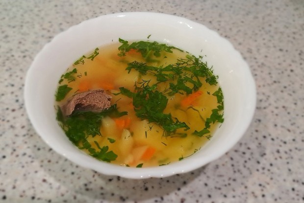 Суп из говядины с рисом