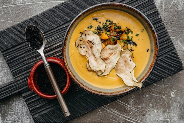 Суп из копченой тыквы