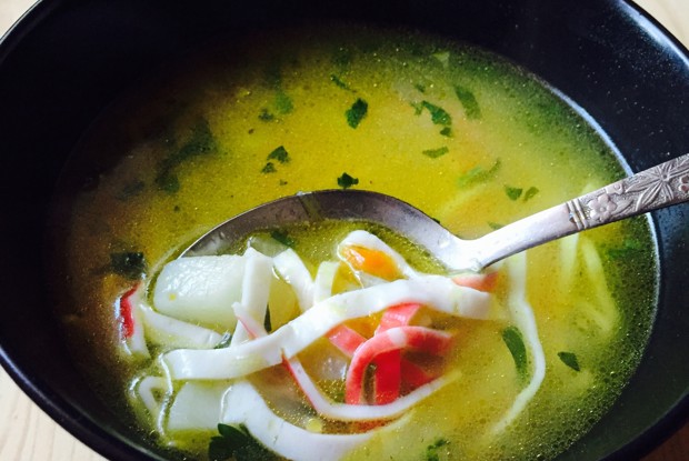 Суп из крабовых палочек