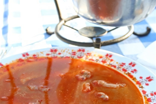 Суп из красной рыбы