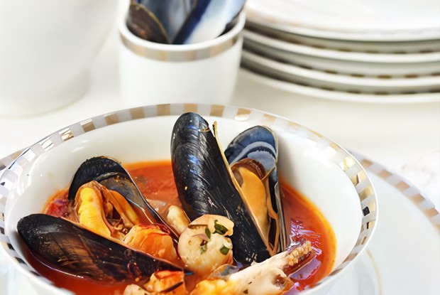 Суп из морепродуктов в триестском стиле