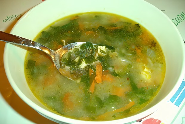 Суп из шпината «Турецкий»