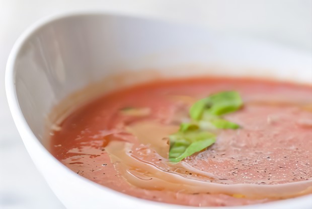 Суп из сливы и ревеня