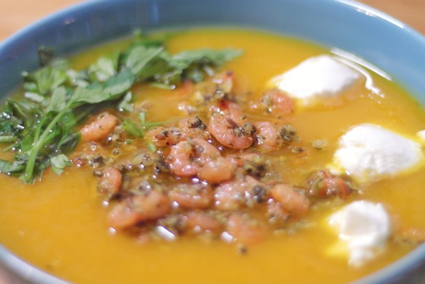 Суп из тыквы с имбирем