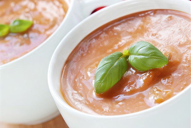 Суп из жареных помидоров