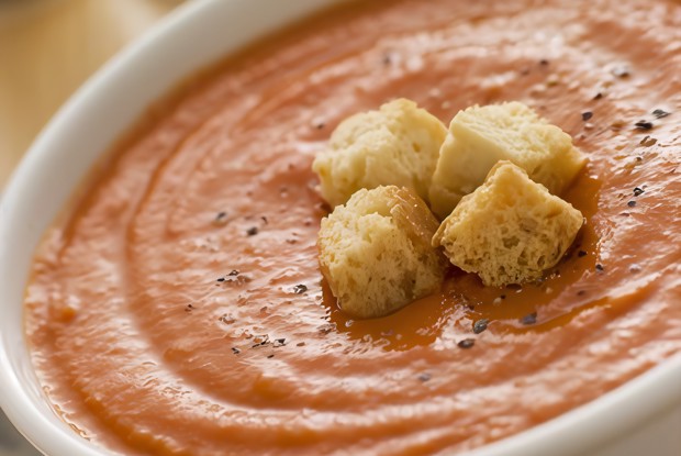 Суп из желтых перцев с эстрагоном