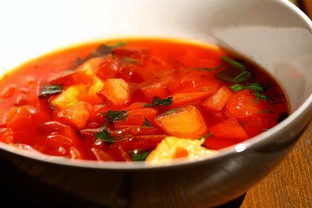 Суп из желтой свеклы и моркови