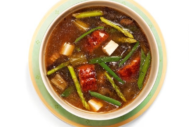 Суп мисо с бурыми или красными водорослями