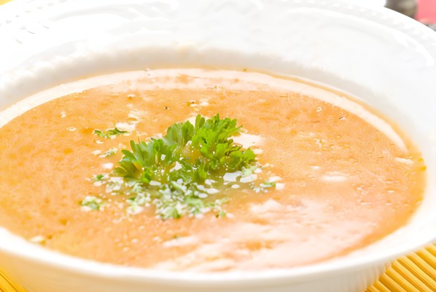 Суп молочный с тыквой и манной крупой