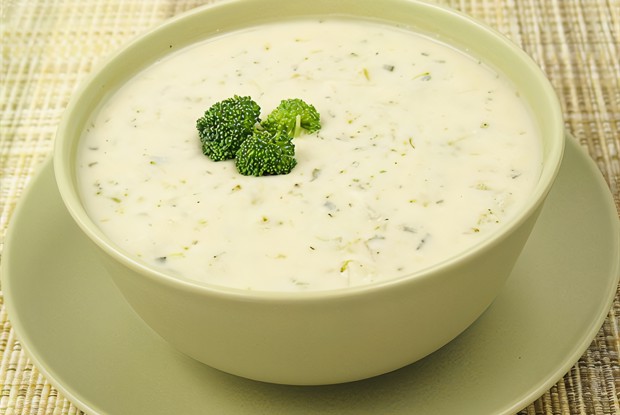 Суп молочный с запеченным рисом