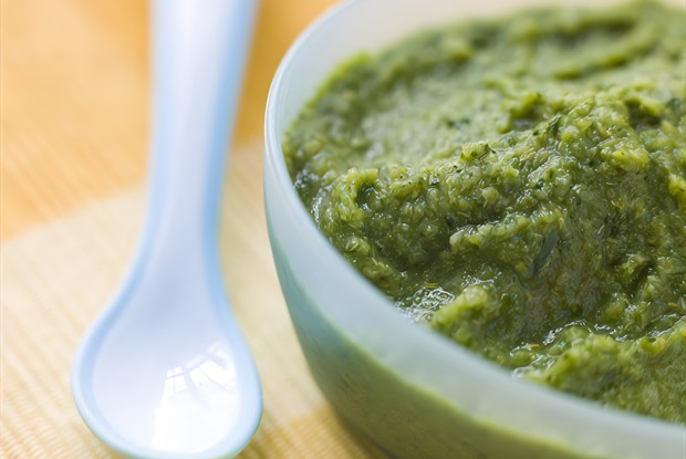 Суп-пюре из брокколи и лука-порея