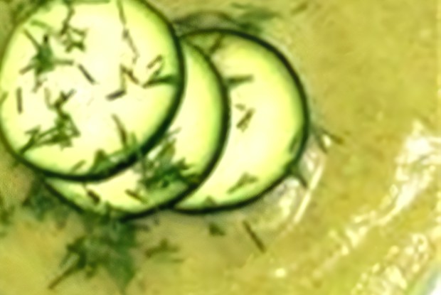 Суп-пюре из кабачков с сыром