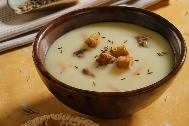 Суп-пюре из картофеля с тмином