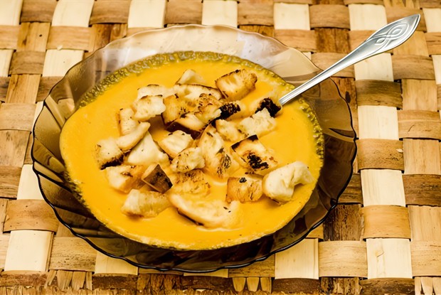 Суп-пюре из моркови с рисом