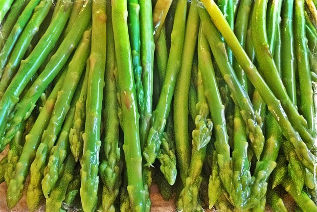 Суп-пюре из мелкой зеленой спаржи