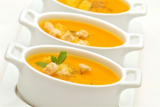 Суп-пюре картофельно-морковный на рисовом отваре