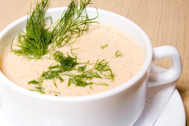 Суп-пюре с укропом