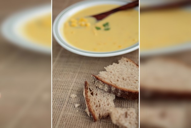 Суп-пюре из консервированной кукурузы