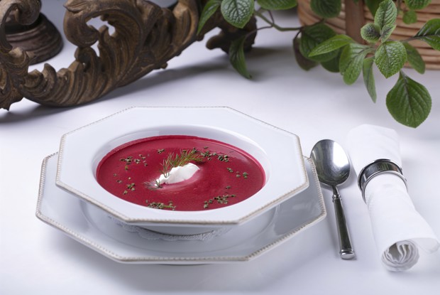 Суп-пюре из запеченной свеклы