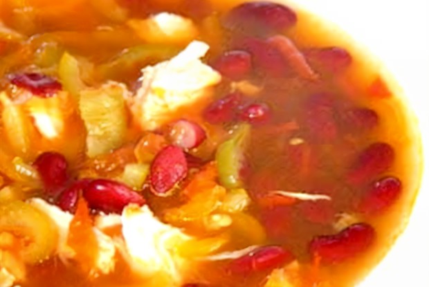 Суп с фасолью и курицей