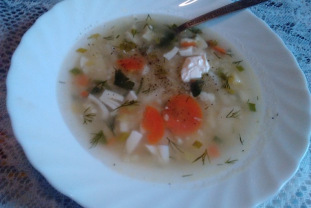 Суп с пшеном