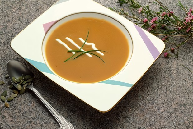 Суп с тыквой и кумкватом
