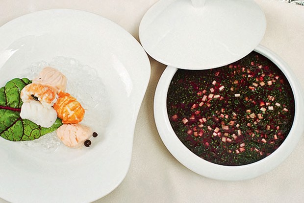 Свекольник с рыбой