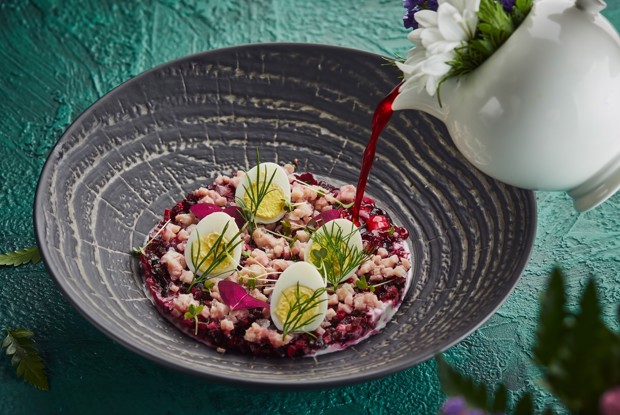 Свекольник с тамбовским окороком