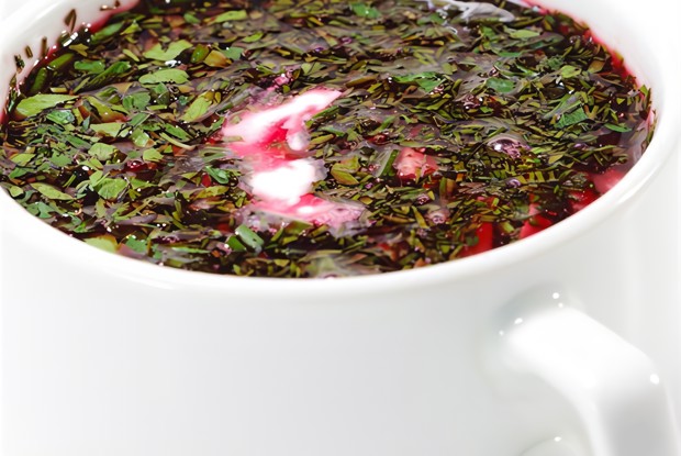 Свекольник с вареными яйцами