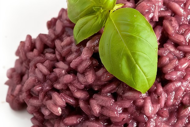 Свекольное ризотто с пармезаном