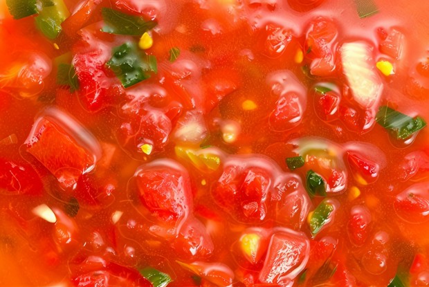 Свежий томатный соус с халапеньо, лимонами и базиликом