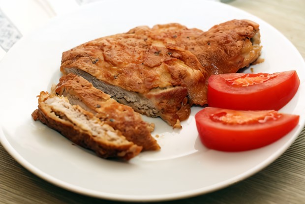 Свиная корейка в соевом кляре