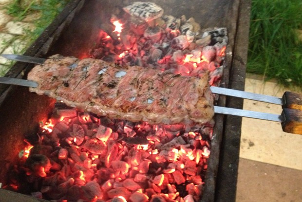 Свиные ребрышки лентой