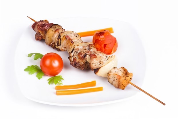 Свиные шашлычки в духовке