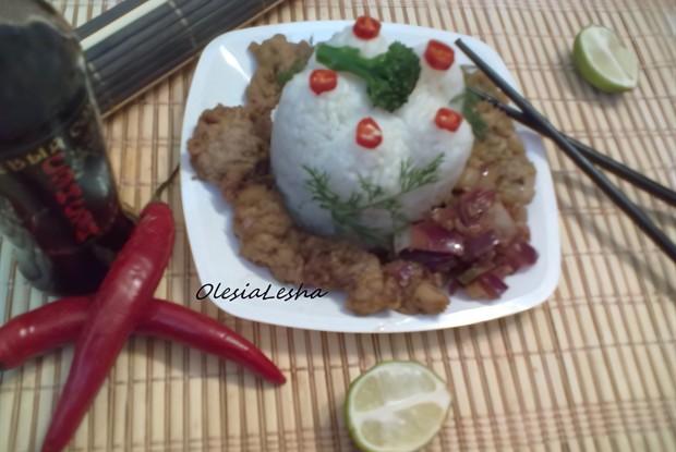 Свинина по-китайски в кисло-сладком соусе